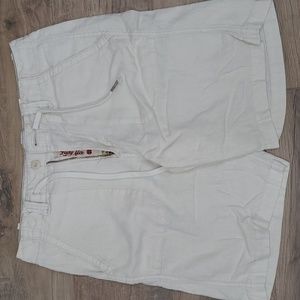 White/ Cream Linen Shorts